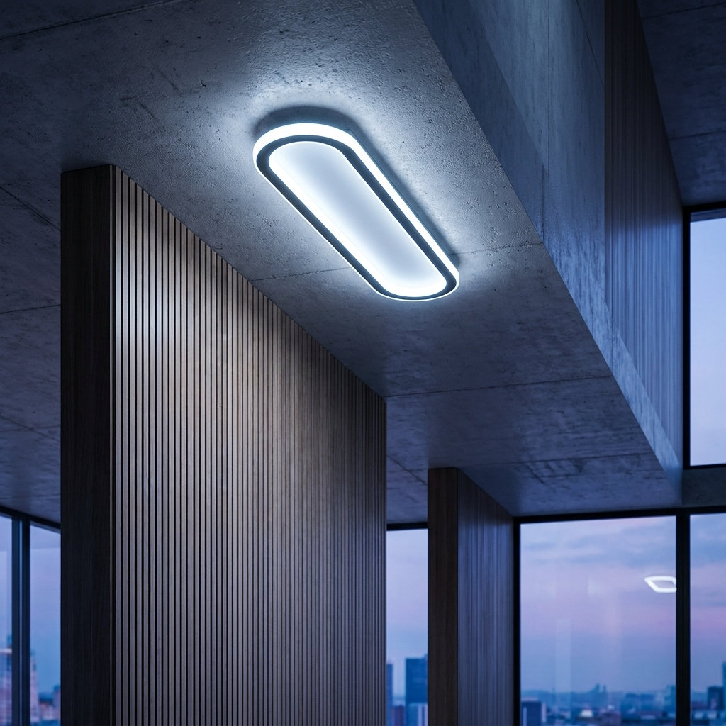 LumosAura | Sleek Modern Oblong LED Ceiling Light Fixture