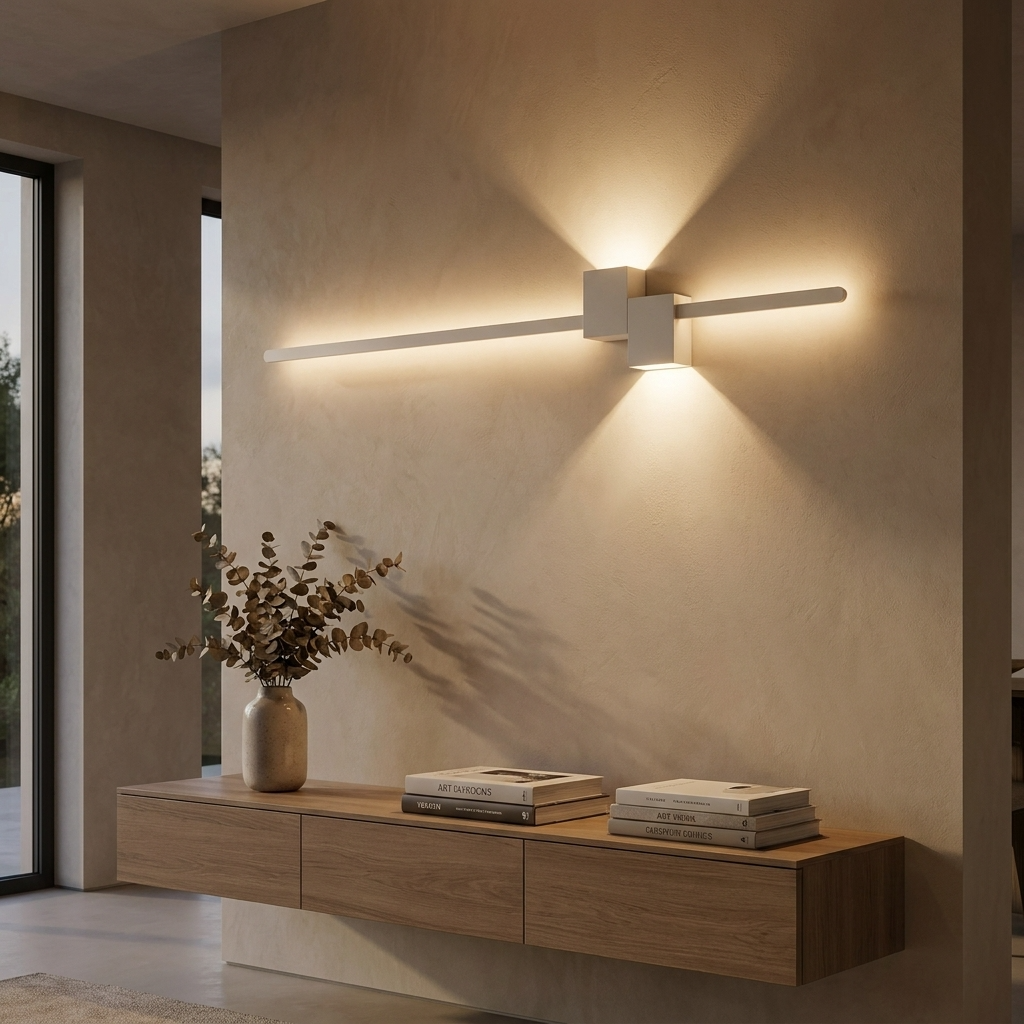 LuxeAura | Elegant Minimalist Oblong LED Wall Lamp for Modern Interiors 8