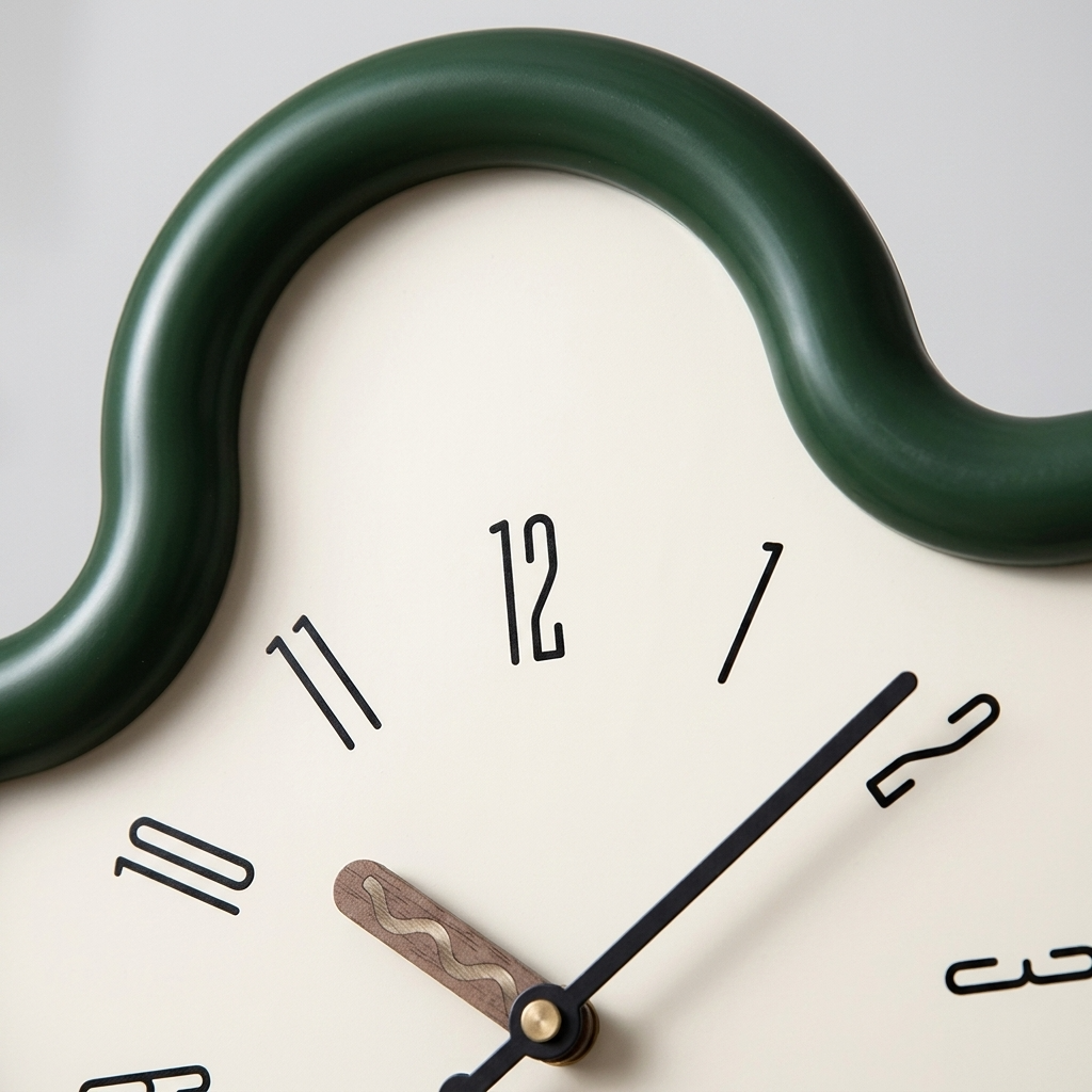 Flower Pendulum Wall Clock with Silent Movement | Eco-Friendly