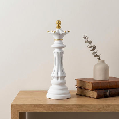 Artisan Chess Piece Sculpture | Elegant Resin Decor for Unique Home Styling