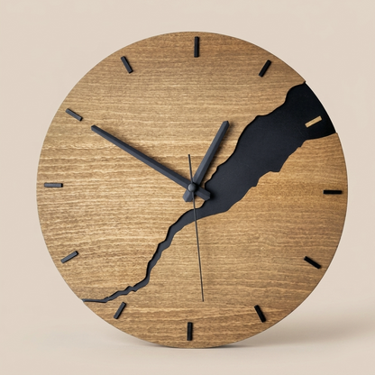 Rustic Charm | Minimalist Wall Clock with Timeless Design | Versatile Decor for Any Interior
