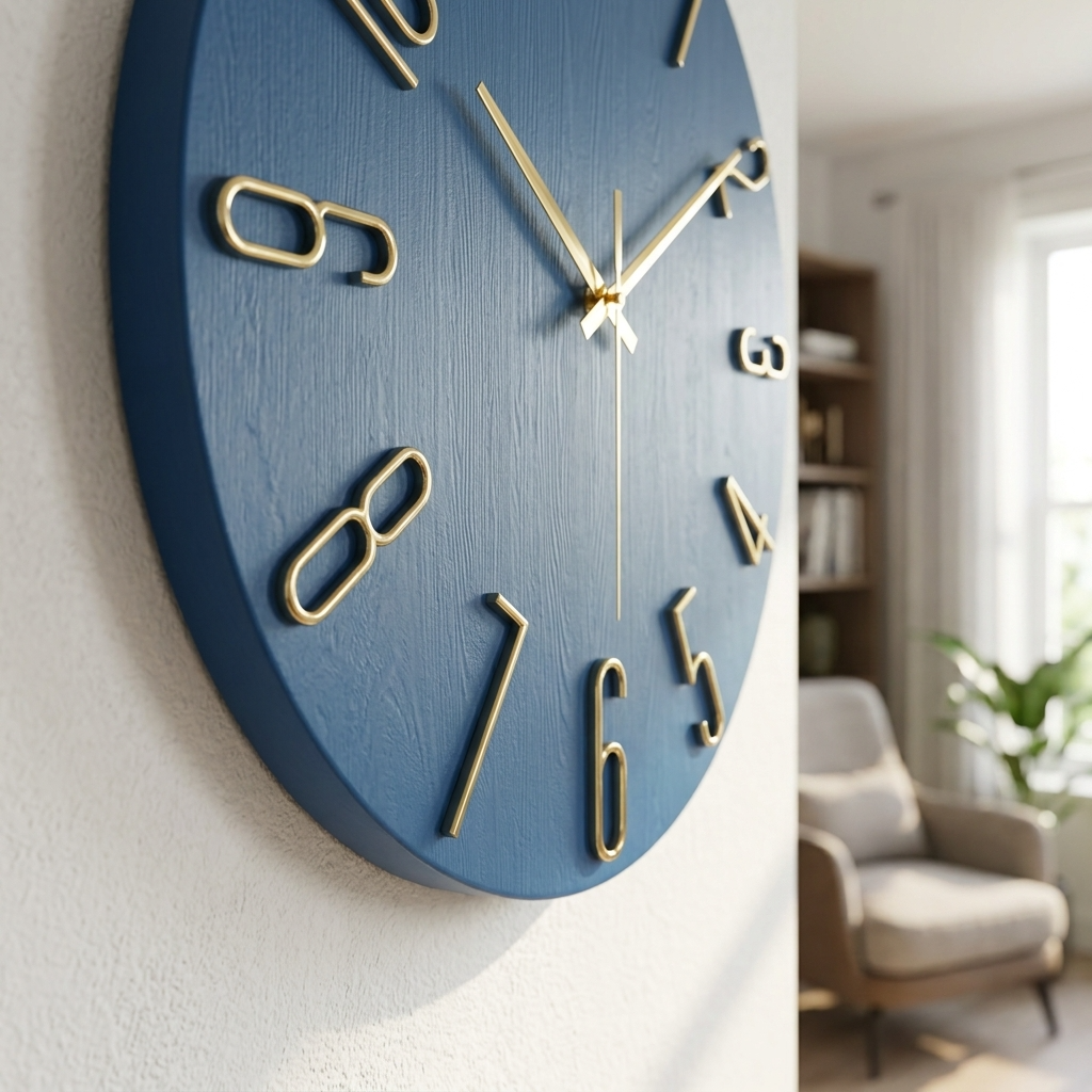 Minimalist Wall Clock | Quartz Design with Clear 30cm Dial | Stylish Timepiece for Modern Interiors