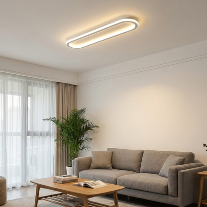 LumosAura | Sleek Modern Oblong LED Ceiling Light Fixture