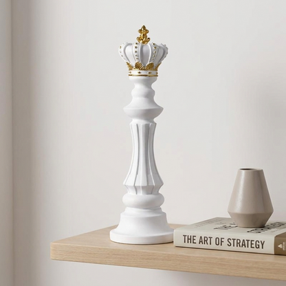 Artisan Chess Piece Sculpture | Elegant Resin Decor for Unique Home Styling