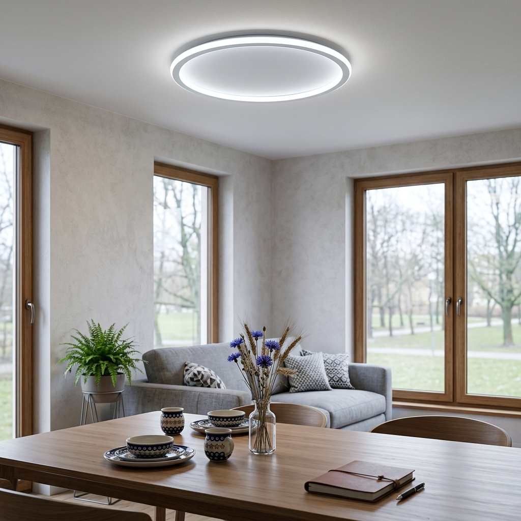 NordicAura | Modern Minimalist Aluminum Round Ceiling Light Fixture