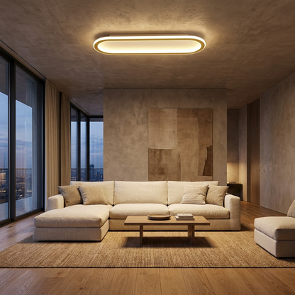 LumosAura | Sleek Modern Oblong LED Ceiling Light Fixture