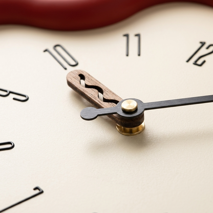Flower Pendulum Wall Clock with Silent Movement | Eco-Friendly