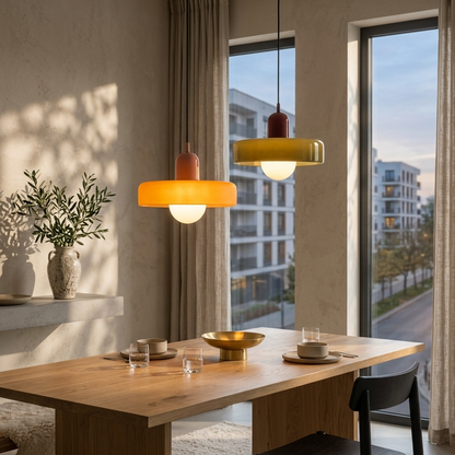 Geometrica | Artistic Handcrafted Glass Bauhaus Pendant Light