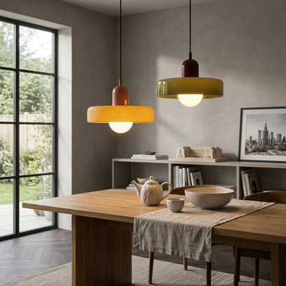 Geometrica | Artistic Handcrafted Glass Bauhaus Pendant Light