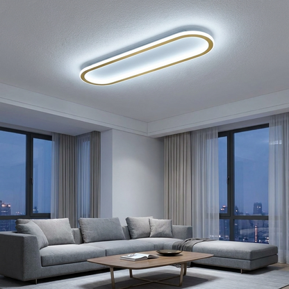 LumosAura | Sleek Modern Oblong LED Ceiling Light Fixture