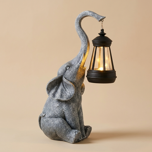 Elephanta | Charming Whimsical Solar LED Garden Lantern Lamp 0
