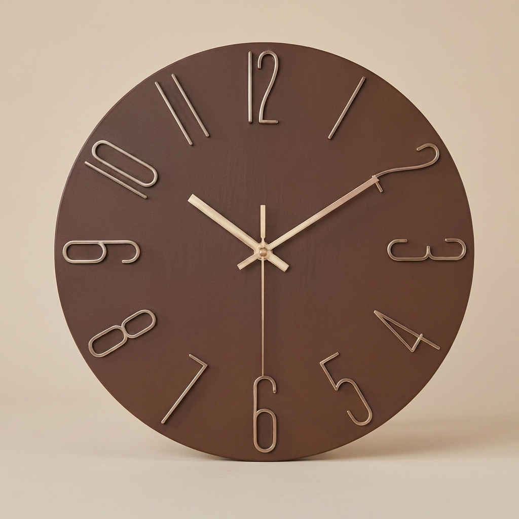 Minimalist Wall Clock | Quartz Design with Clear 30cm Dial | Stylish Timepiece for Modern Interiors 100