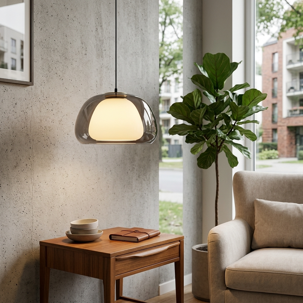 Luminara | Smukła nowoczesna szklana minimalistyczna lampa wisząca