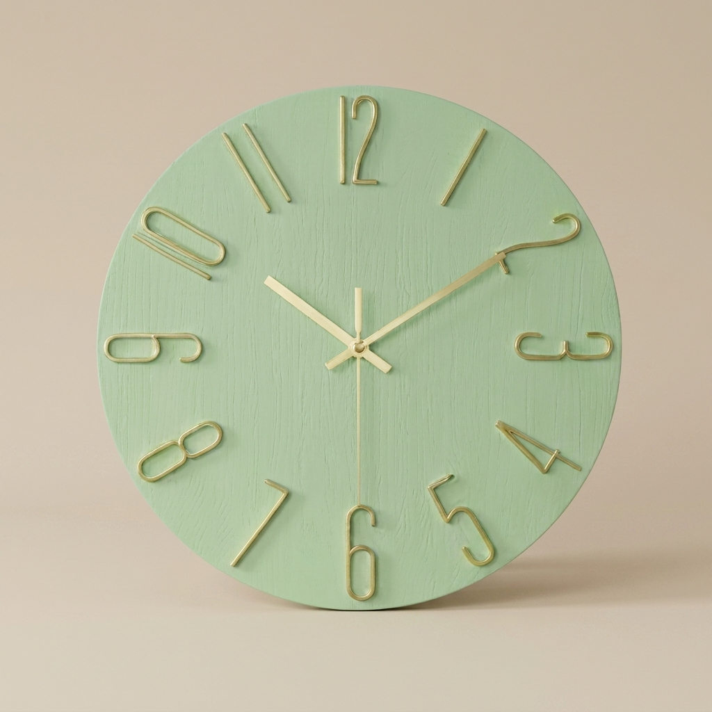 Minimalist Wall Clock | Quartz Design with Clear 30cm Dial | Stylish Timepiece for Modern Interiors