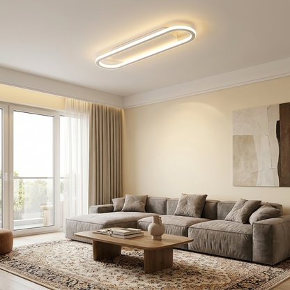 LumosAura | Sleek Modern Oblong LED Ceiling Light Fixture