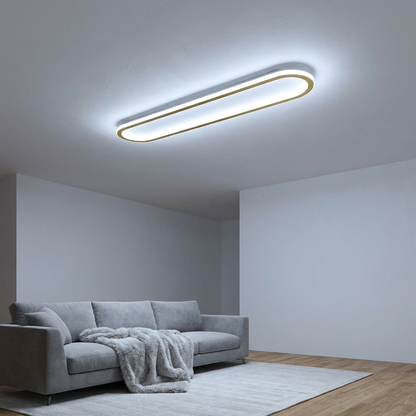 LumosAura | Sleek Modern Oblong LED Ceiling Light Fixture