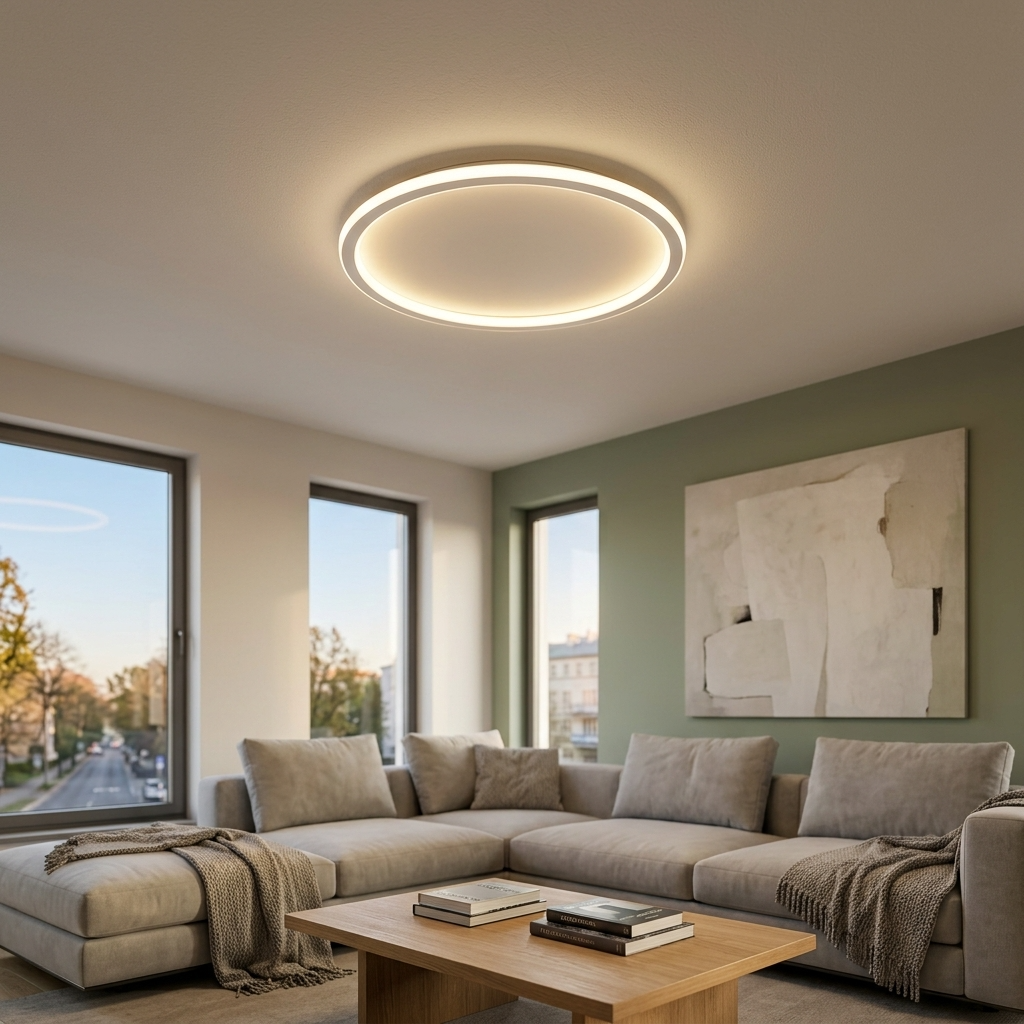 NordicAura | Modern Minimalist Aluminum Round Ceiling Light Fixture