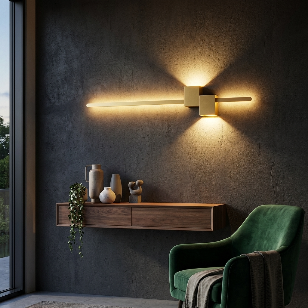 LuxeAura | Elegant Minimalist Oblong LED Wall Lamp for Modern Interiors 9