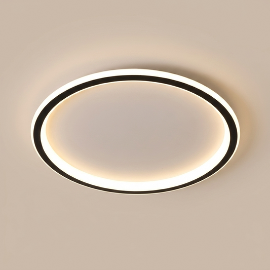 NordicAura | Nowoczesna Minimalistyczna Okrągła Lampa Sufitowa z Aluminium