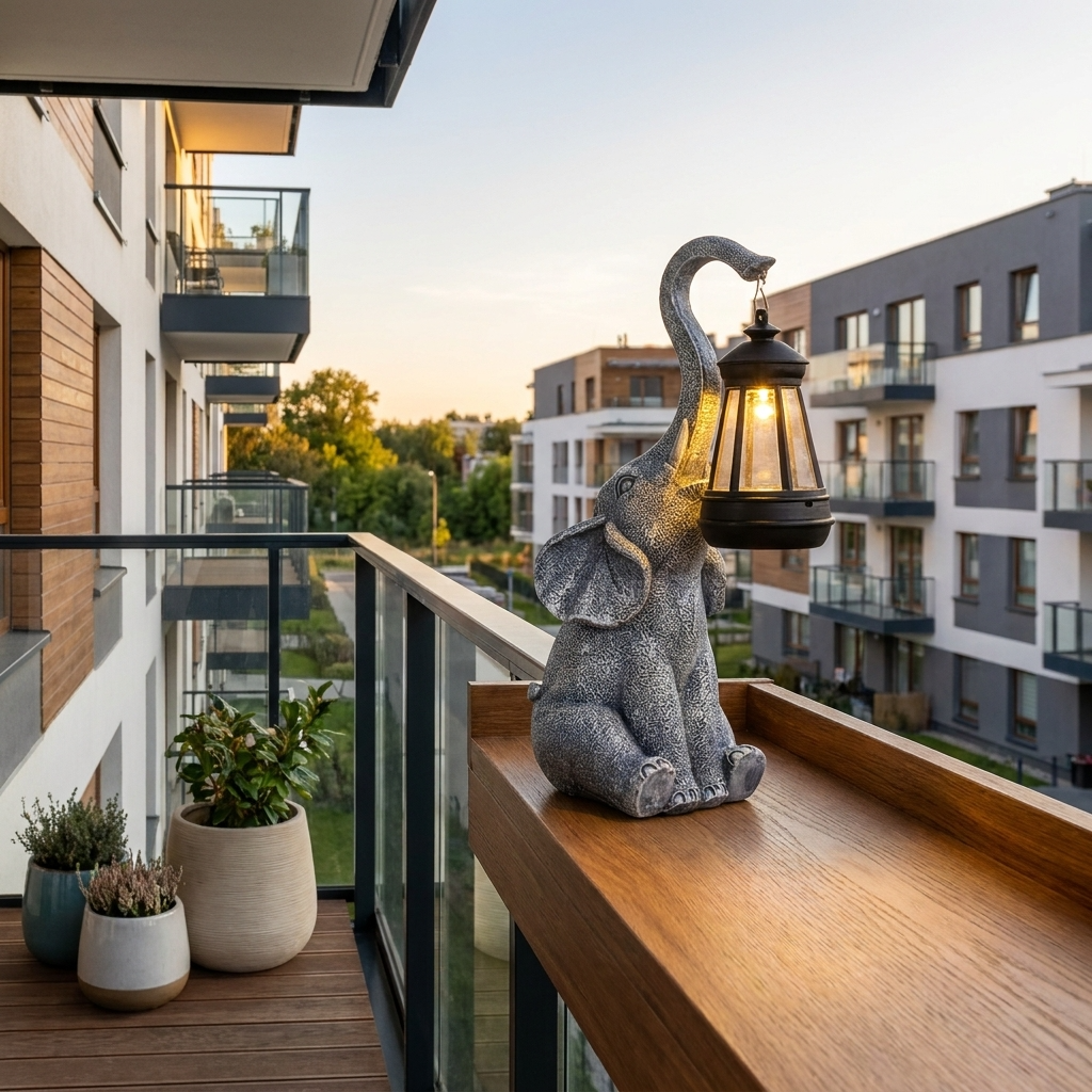 Elephanta | Charming Whimsical Solar LED Garden Lantern Lamp 8
