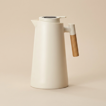 ElaraGlass | Elegant Insulated Thermal Jug with Wooden Handle