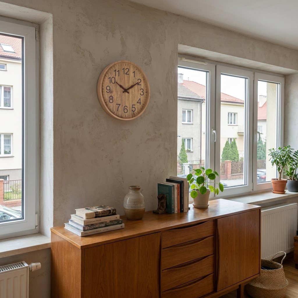 Modern Wall Clock | Wooden Dial with Large Digits for Easy Time Reading 6