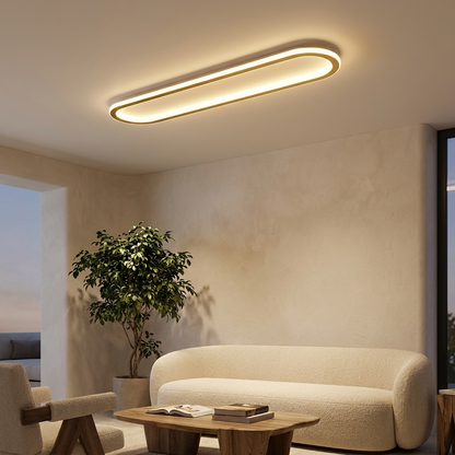 LumosAura | Sleek Modern Oblong LED Ceiling Light Fixture