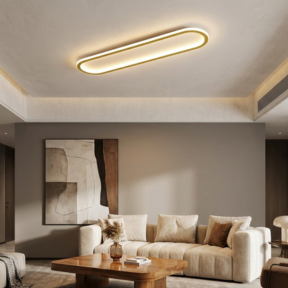 LumosAura | Sleek Modern Oblong LED Ceiling Light Fixture