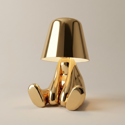 AuroraGlow | Elegant Dimmable Gold Character Figurine Table Lamp 1