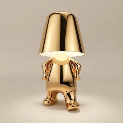 AuroraGlow | Elegant Dimmable Gold Character Figurine Table Lamp 21