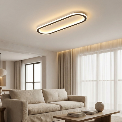 LumosAura | Sleek Modern Oblong LED Ceiling Light Fixture
