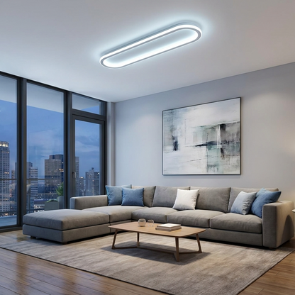 LumosAura | Sleek Modern Oblong LED Ceiling Light Fixture