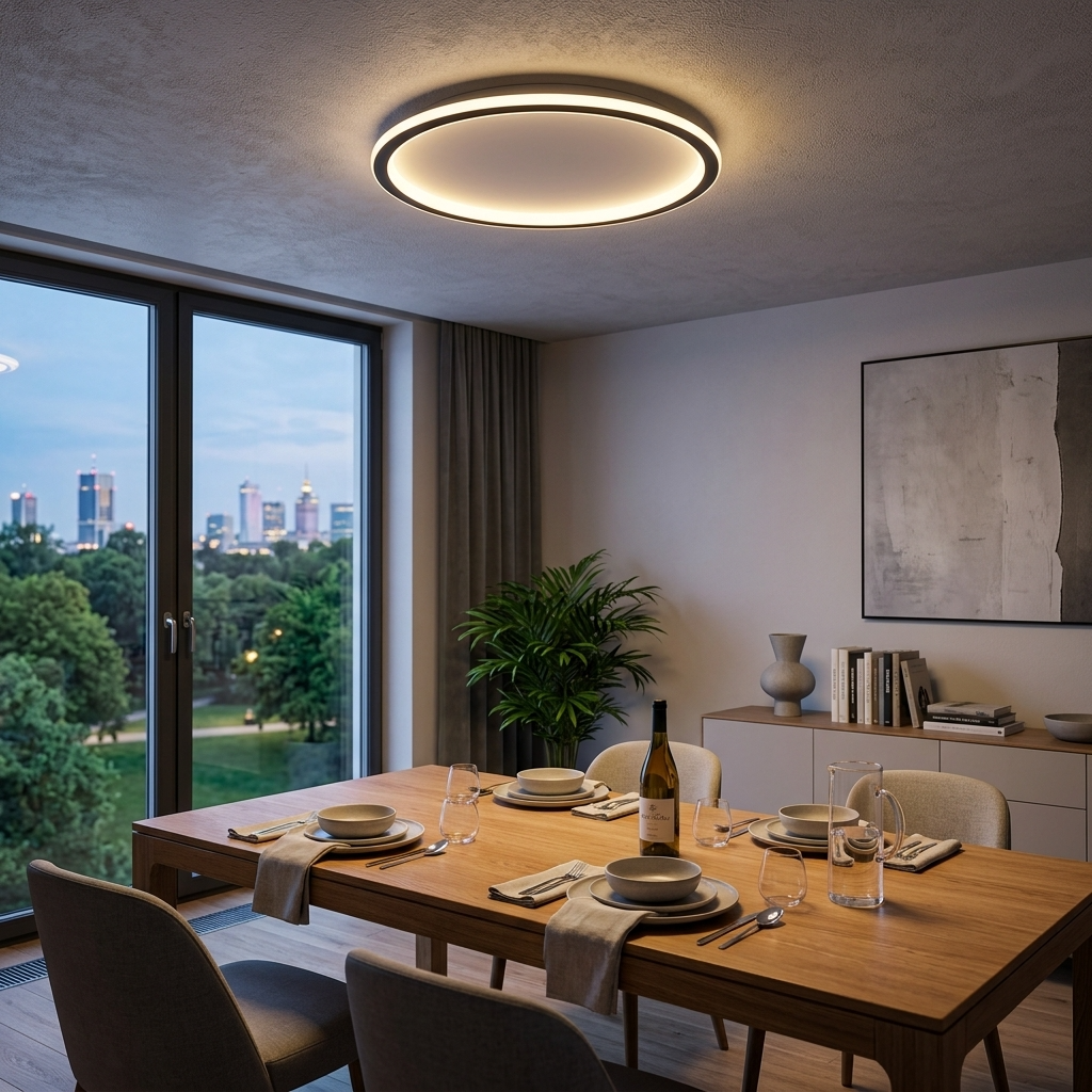NordicAura | Modern Minimalist Aluminum Round Ceiling Light Fixture