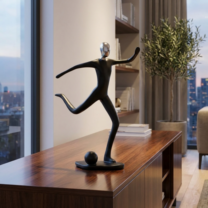 Artistic Sports Sculpture Collection | Handcrafted Resin Figurines for Elegant Home Decor
