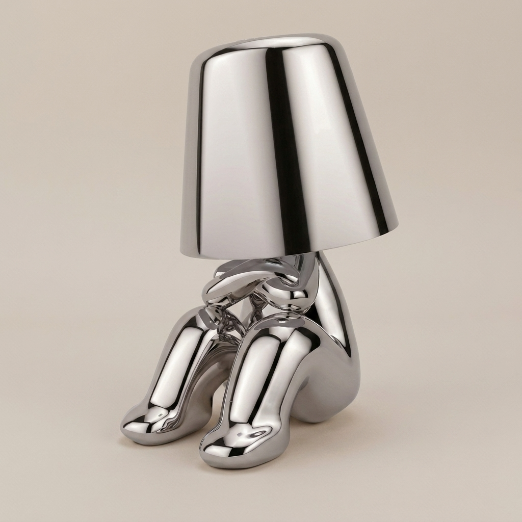AuroraGlow | Elegant Dimmable Gold Character Figurine Table Lamp 22