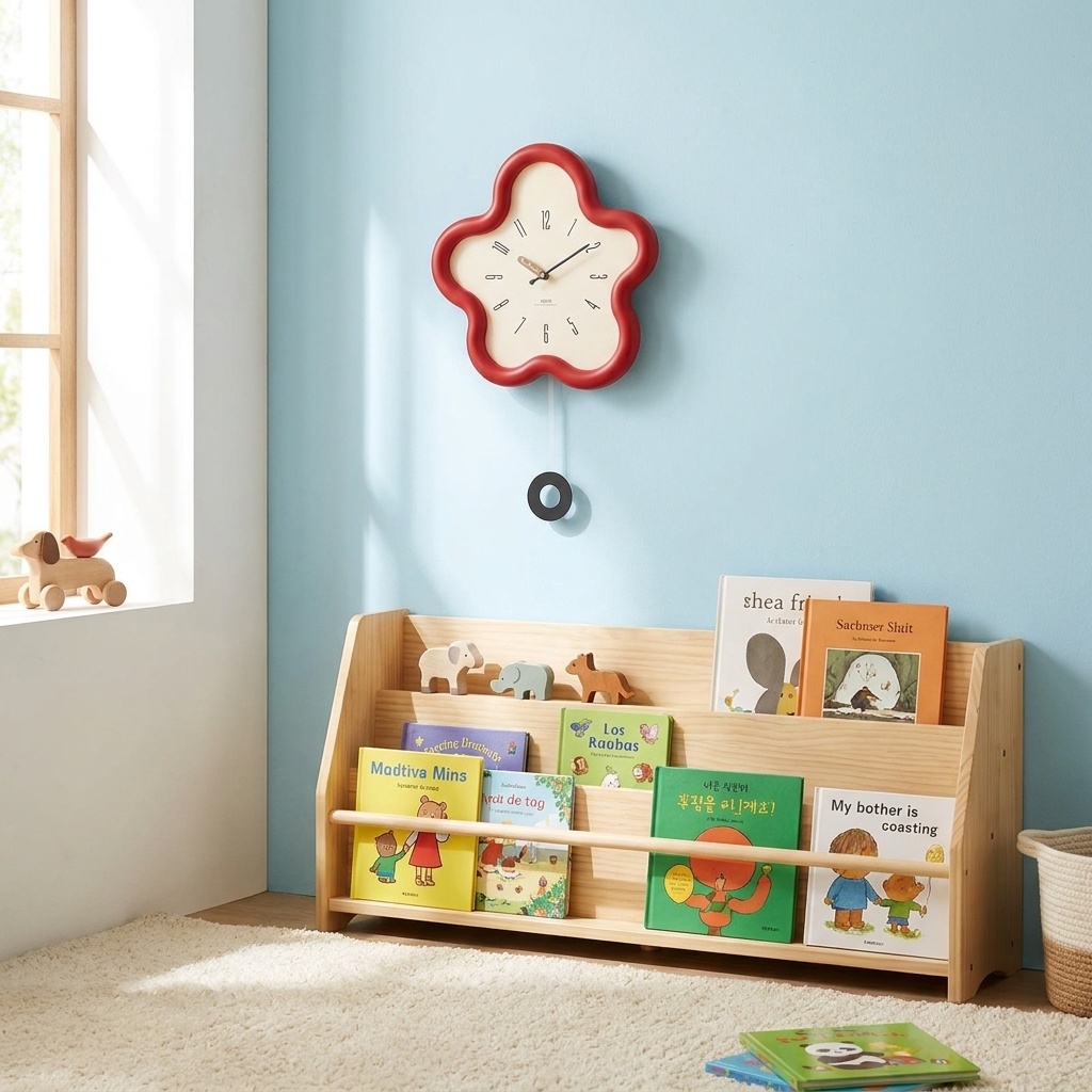 Floral Elegance | 3D Flower Pendulum Wall Clock with Silent Movement | Eco-Friendly Design for Tranquil Spaces