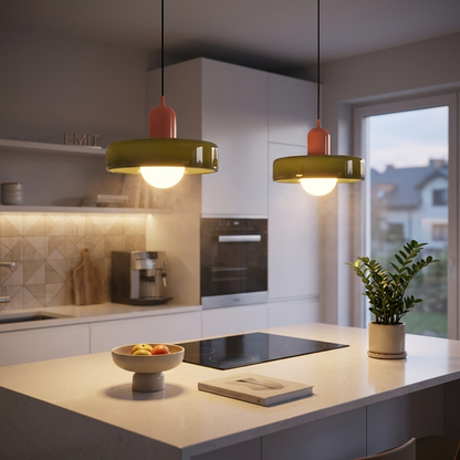 Geometrica | Artistic Handcrafted Glass Bauhaus Pendant Light