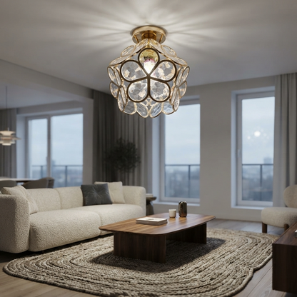 Floralis | Zabawna, elegancka lampa sufitowa z akrylu w kształcie kwiatu