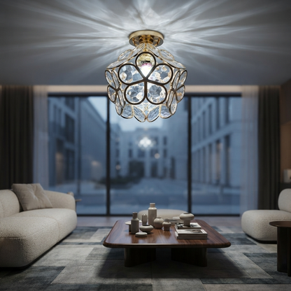 Floralis | Zabawna, elegancka lampa sufitowa z akrylu w kształcie kwiatu
