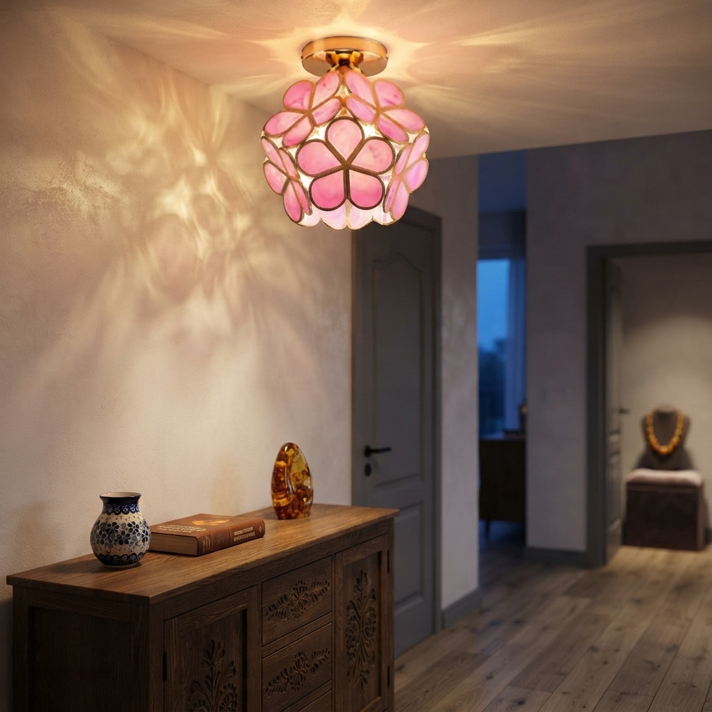 Floralis | Zabawna, elegancka lampa sufitowa z akrylu w kształcie kwiatu