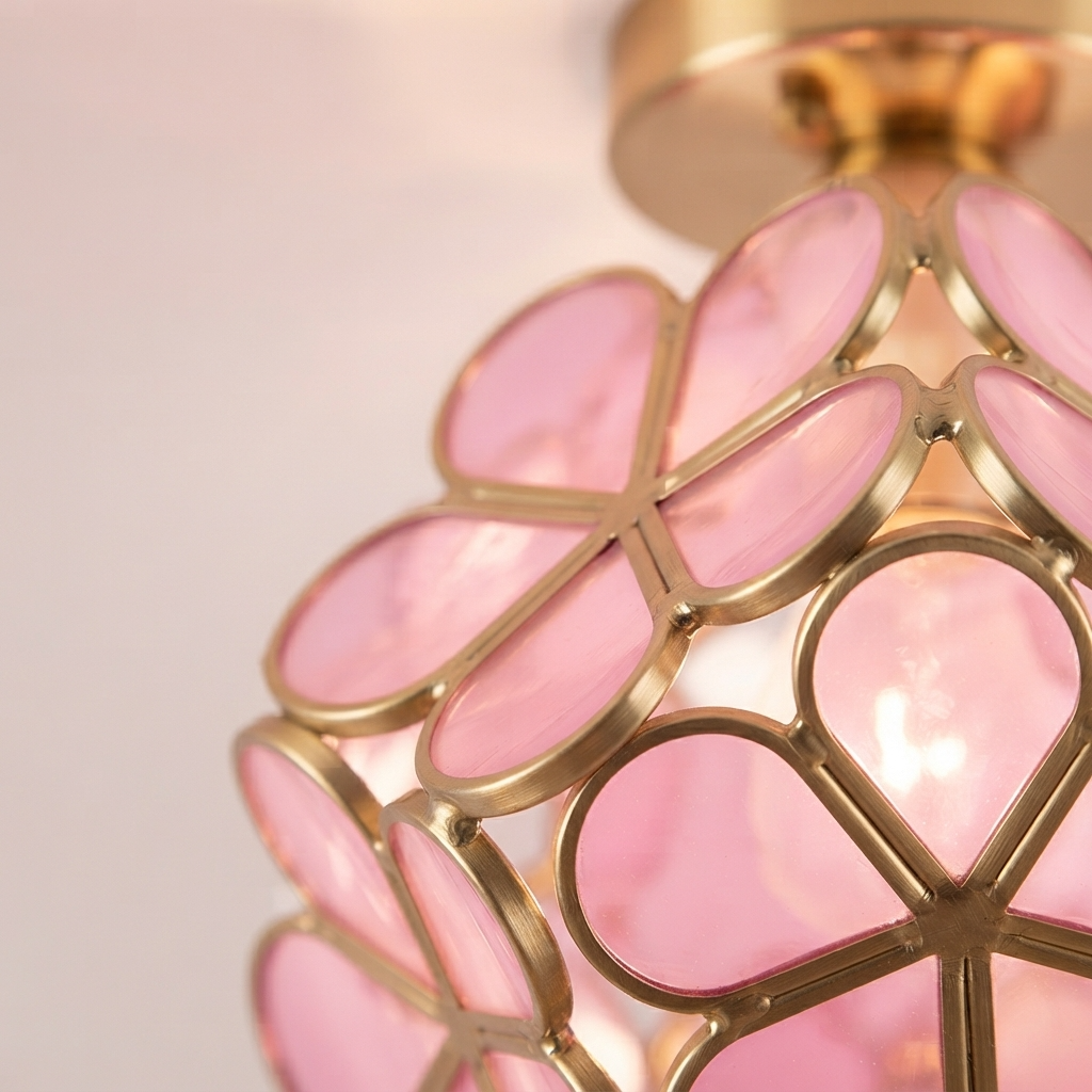 Floralis | Zabawna, elegancka lampa sufitowa z akrylu w kształcie kwiatu
