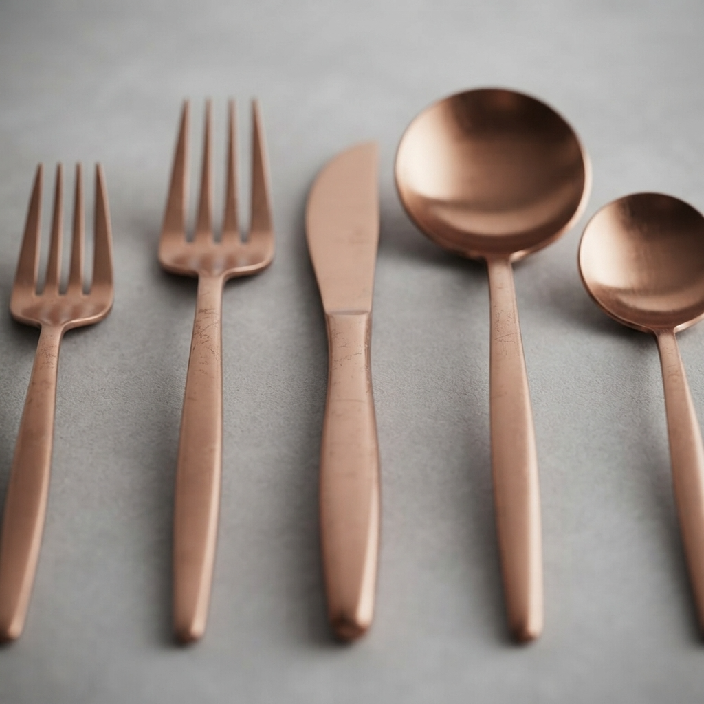 ElysianCutlery | Elegancki minimalistyczny zestaw stołowy ze stali nierdzewnej