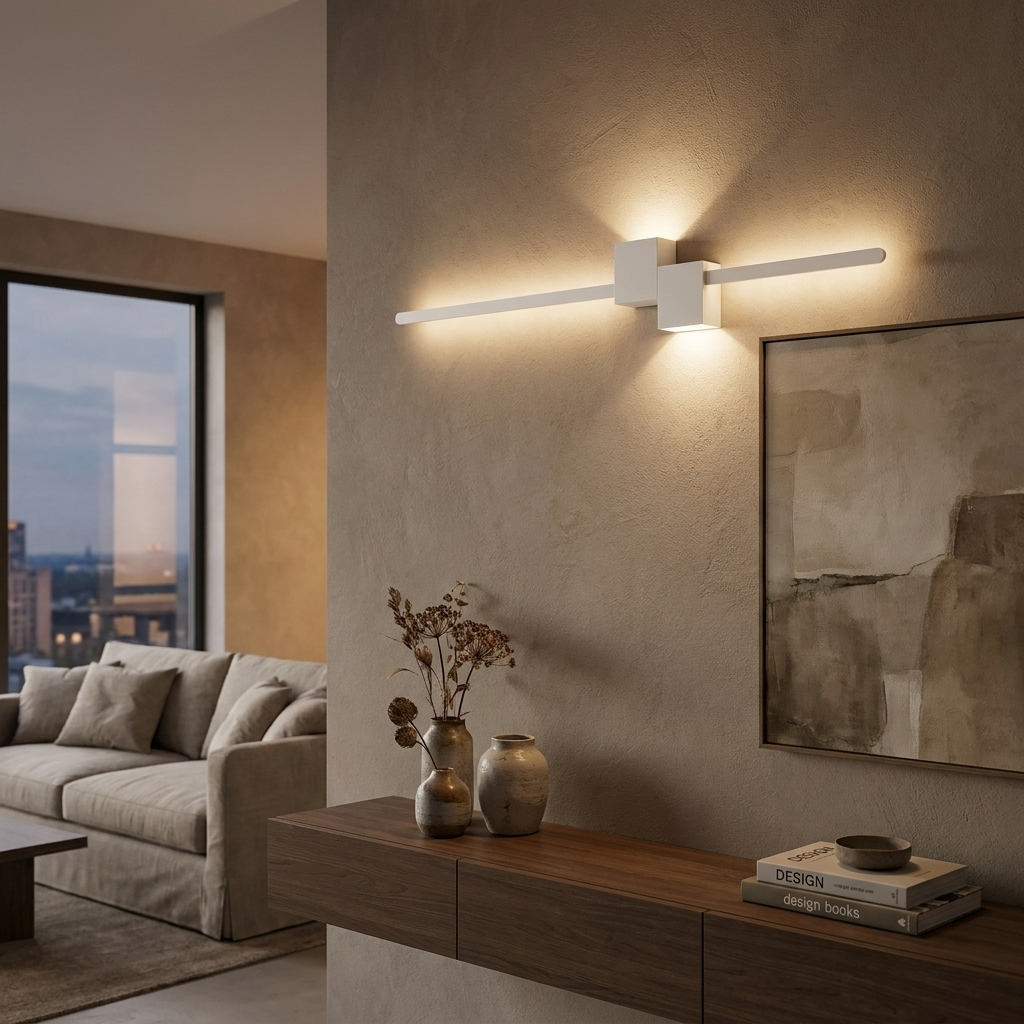 LuxeAura | Elegant Minimalist Oblong LED Wall Lamp for Modern Interiors 5