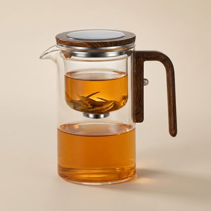 Magnetic Infuser Tea Pot | Modern Glass Design with Magnetic Flow Control | Effortless Brewing for Clear Herbal Infusions
