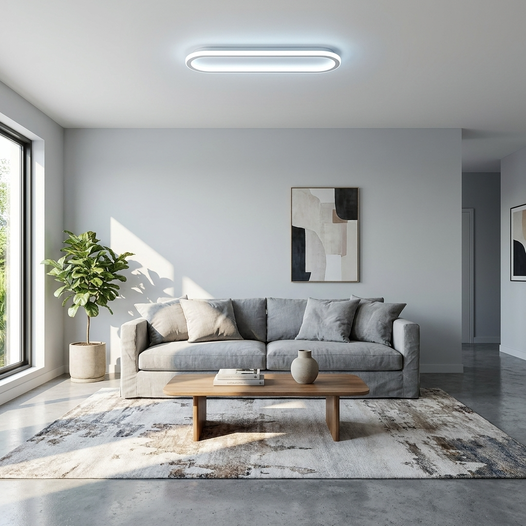 LumosAura | Sleek Modern Oblong LED Ceiling Light Fixture
