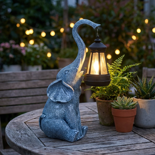 Elephanta | Charming Whimsical Solar LED Garden Lantern Lamp 5