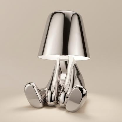 AuroraGlow | Elegant Dimmable Gold Character Figurine Table Lamp 0