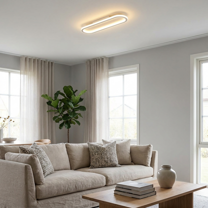 LumosAura | Sleek Modern Oblong LED Ceiling Light Fixture