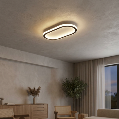 LumosAura | Sleek Modern Oblong LED Ceiling Light Fixture