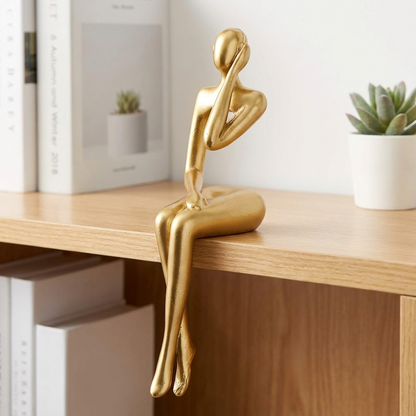 Abstract Bookshelf Figurines | Artistic Resin Sculptures with Unique Design | Modern Home Decor for Elegance and Sophistication 3